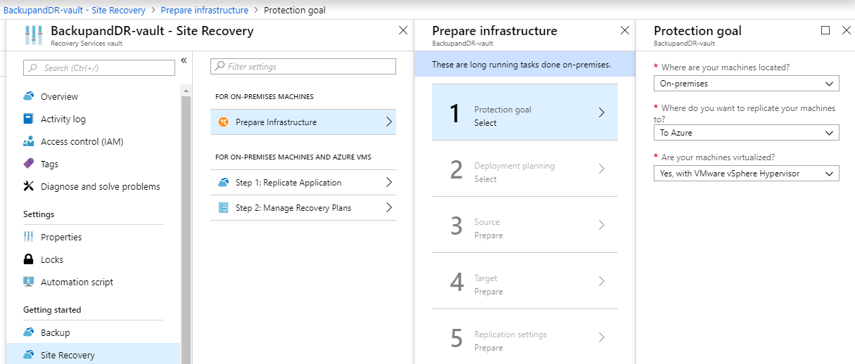 ASR infrastructure preparation